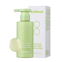 Thumbnail for BY WISHTREND] Green Tea & Enzyme Milky Foaming Wash 140g, Papain, Grain Milk Complex, Hydrating, Pore Cleansing, for Sensitive