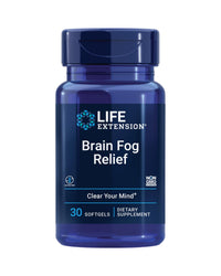 Thumbnail for Life Extension Brain Fog Relief, Mango Leaf Extract, standardized Peppermint Oil, nootropic Brain Supplement for Clarity and Focus, Fast-Acting, Caffeine-Free, Gluten Free, Non-GMO, 30 softgels
