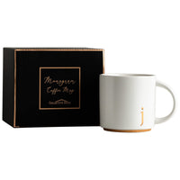 Thumbnail for COLLECTIVE HOME - Monogram Ceramic Mugs, 15 oz Golden Initial Coffee Cups, Elegant Alphabet Tea Mugs, Elegant Personalized Mug with Gift Box, Luxurious Cups for Office and Home (j)