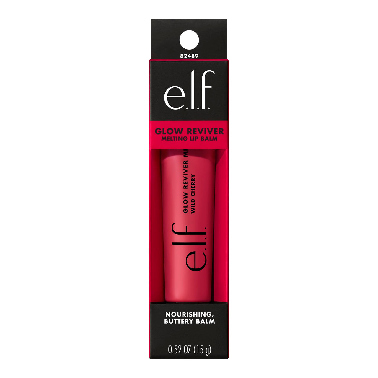 e.l.f. Glow Reviver Melting Lip Balm, Hydrating Tinted Lip Balm For A Glossy Finish & Soft, Supple Lips, Vegan & Cruelty-Free, Wild Cherry