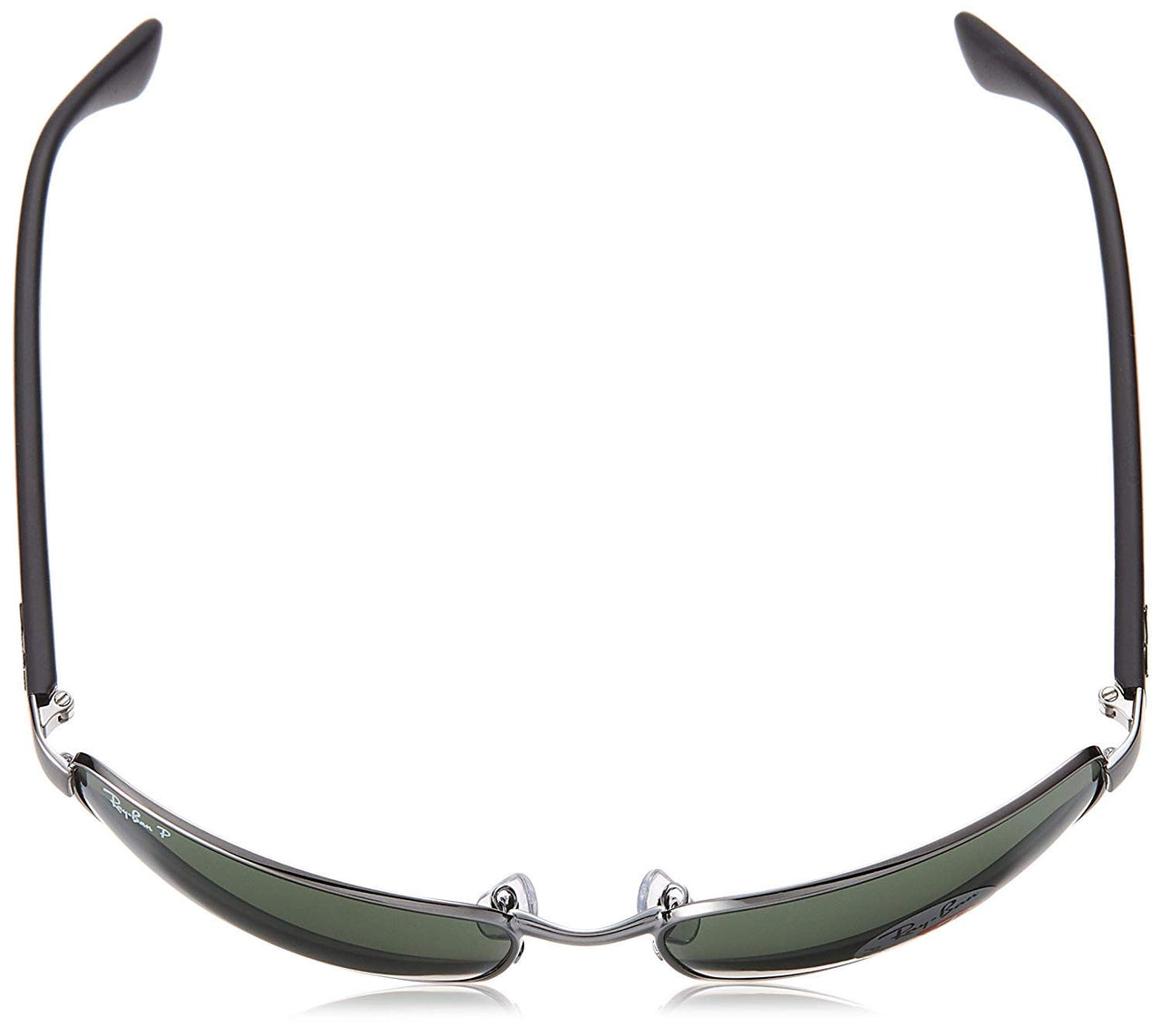 Ray-Ban RB3478 Rectangular Sunglasses, Gunmetal/Green Polarized, 60 mm