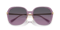 Thumbnail for COACH Sunglasses HC 8403 D 582590 Cr636 Transparent Purple Grey