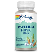 Thumbnail for SOLARAY Psyllium Husk Capsules â€“ 525 mg Prebiotic and Soluble Fiber Supplement for Overall Daily Wellness Support â€“ Vegan, Lab Verified â€“ 100 Servings, 100 VegCaps
