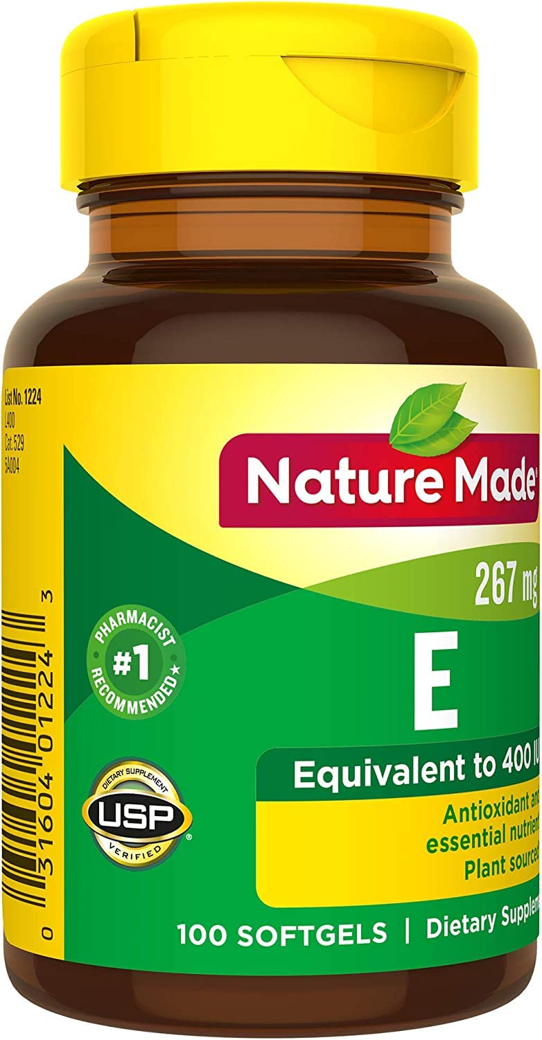Nature Made Vitamin E 400 I.U. Softgels 100 ea (Pack of 2)