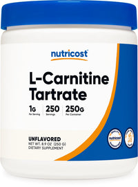Thumbnail for Nutricost L-Carnitine Tartrate Powder (250 Grams) - 1 Gram per Serving, 250 Servings