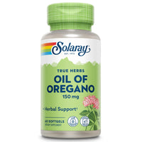 Thumbnail for Solaray Oil of Oregano Softgels - Oregano Oil Capsules with Carvacrol, Pure Extract, Extra Strength Formula, 150 mg Per Capsule - 60 Vegan Softgels