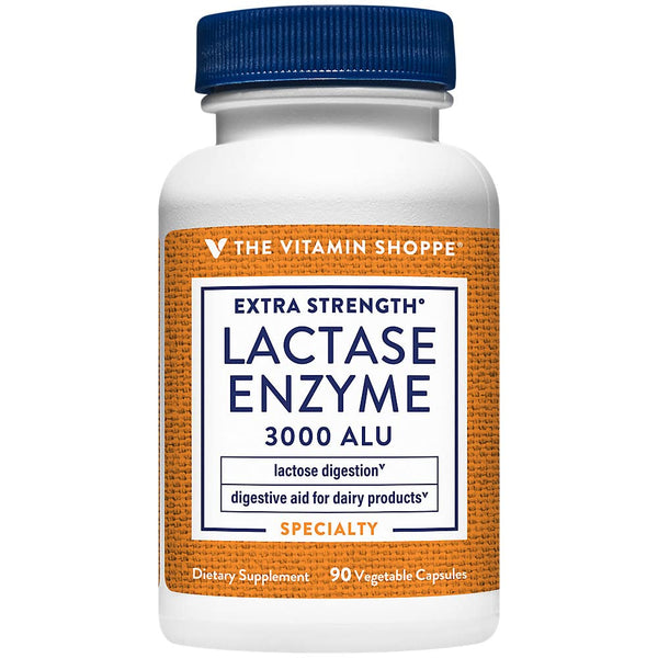 The Vitamin Shoppe Extra Strength Lactase Enzyme Digestive Aid (90 Vegetable Capsules)