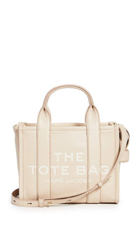 Thumbnail for Marc Jacobs Women's The Leather Small Tote Bag, Twine, Tan, One Size