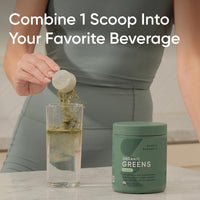 Thumbnail for Sports Research® Organic Greens Superfood Powder w/Spirulina & Chlorella, Adaptogens, Enzymes, Probiotics & 8 VIT Bs for Gut & Mood Support* - Vegan, Sugar-Free & Low-Cal Original 30 Servings