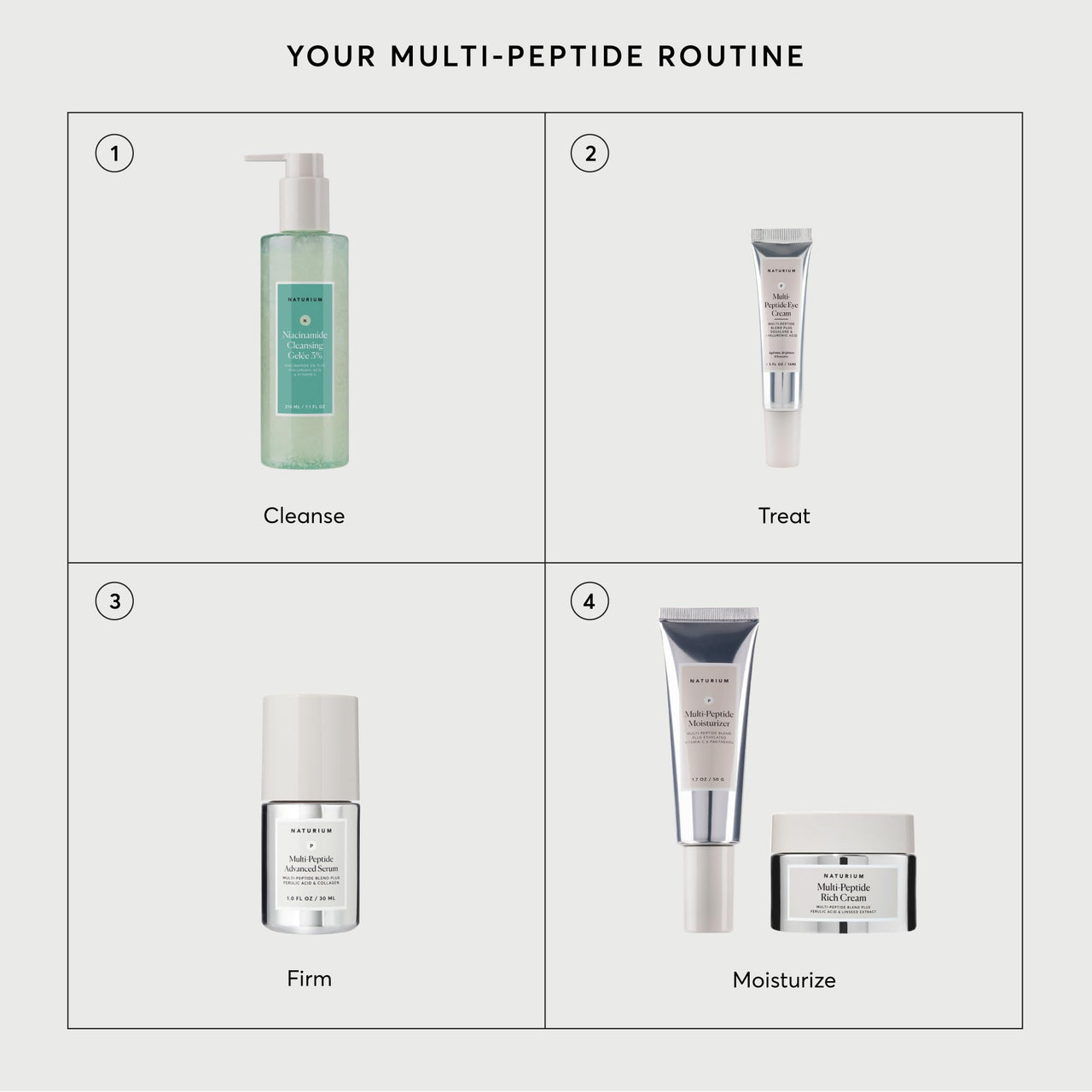 Naturium Multi-Peptide Eye Cream, Smoothing & Anti-Aging Skincare, with Squalene & Hyaluronic Acid, 0.5 oz