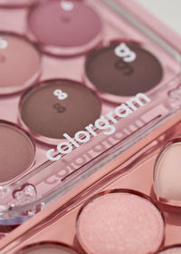Thumbnail for COLORGRAM Pin Point Eyeshadow Palette 02 Pink+Mauve= | Ultra-Blendable Matte, Glitter, Shimmer Shades for Daily Makeup | K-Beauty Eye Palette with Easy-to-Use Calculator Design