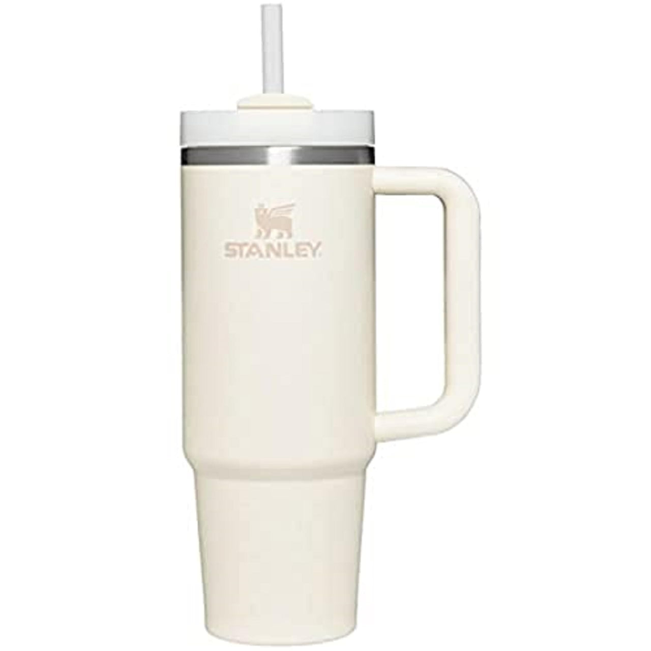 Stanley Quencher H2.0 Tumbler with Straw 30 oz | Flowstate 3-Position Lid | Cup Holder Compatible for Travel | Insulated Stainless Steel Cup | BPA-Free | Cream