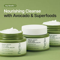 Thumbnail for PURITO From Green Avocado Cleansing Balm 100ml / 3.38 fl. oz., Melt-In Moisture with Avocado Oil, Vegan, Cruelty-Free, Suitable for Dry Skin, Korean Skincare