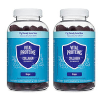 Thumbnail for Vital Proteins Collagen Gummies, 2.5g of Clinically-Tested Collagen for Hair, Skin, Nails & Wrinkles, 120 ct Bottle, Pack of 2, Grape Flavor