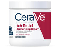 Thumbnail for CeraVe Moisturizing Cream for Itch Relief, Anti Itch Cream with Pramoxine Hydrochloride, Relieves Itchy with Minor Skin Irritations, Sunburn Relief, Bug Bites, Fragrance Free, 16 Ounces