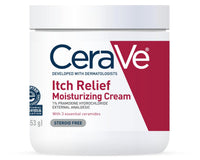 Thumbnail for CeraVe Moisturizing Cream for Itch Relief, Anti Itch Cream with Pramoxine Hydrochloride, Relieves Itchy with Minor Skin Irritations, Sunburn Relief, Bug Bites, Fragrance Free, 16 Ounces