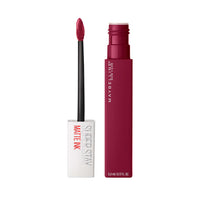 Thumbnail for Maybelline Super Stay Matte Ink Liquid Lipstick Makeup, Long Lasting High Impact Color, Up to 16H Wear, Founder, Cranberry Red, 1 Count, Packaging May Vary