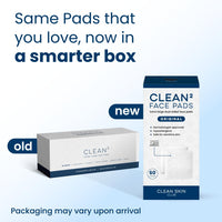Thumbnail for Clean Skin Club Clean² Pads 2.0 [New & Improved Edges] Guaranteed Not to Shed & Tear, Unique Triple Layers, Textured Side & Ultra Soft Side, Organic Disposable Cotton, Pair with Makeup Remover 2 Pack