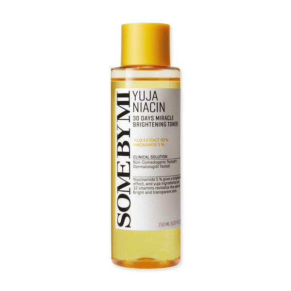 SOME BY MI Yuja Niacin 30 Days Miracle Brightening Toner - 5.07Oz, 150ml - 5% Niacinamide and 12 Vitamin Face Toner for Brightening - Blemish and Melasma Care for Dull-Looking Skin - Korean Skin Care