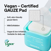 Thumbnail for MEDIHEAL Madecassoside Blemish Pad - Square Cotton Facial Toner Pads with Centella Asiatica & Madecassoside – Anti Blemish to Improve Uneven Skin Tone - Vegan Face Gauze Pads, 100