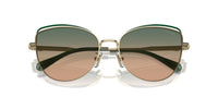 Thumbnail for COACH Sunglasses HC 7162 942913 Cr621 Shiny Light Gold/Pine