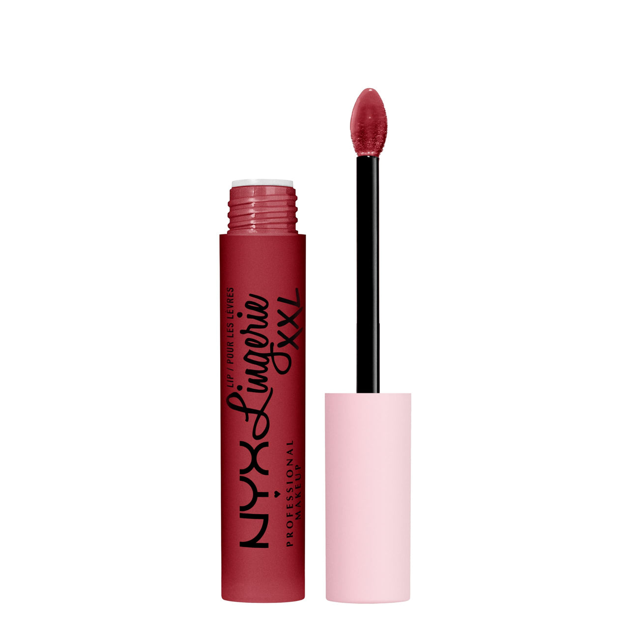 NYX PROFESSIONAL MAKEUP Lip Lingerie XXL Matte Liquid Lipstick - It's Hotter (Warm Mahogany Red)
