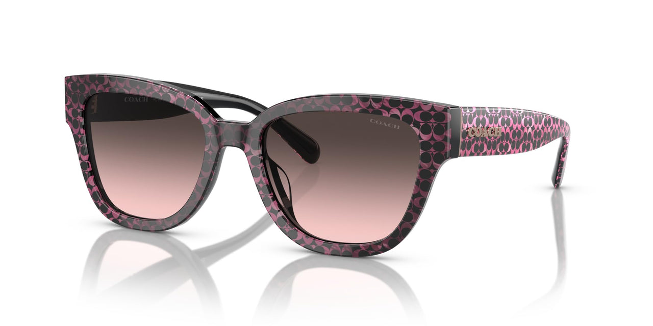COACH Sunglasses HC 8379 U 578346 Cl920 Ruby Pearl Signature C G
