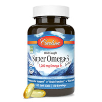 Thumbnail for Carlson Super Omega-3 Gems, Norwegian, 1,200 mg Omega-3s, 100 Soft Gels