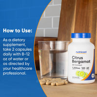 Thumbnail for Nutricost Citrus Bergamot Capsules 1,200mg, 120 Capsules - 25:1 Bergamot Extract - 60 Servings, Gluten Free, Vegan & Non-GMO