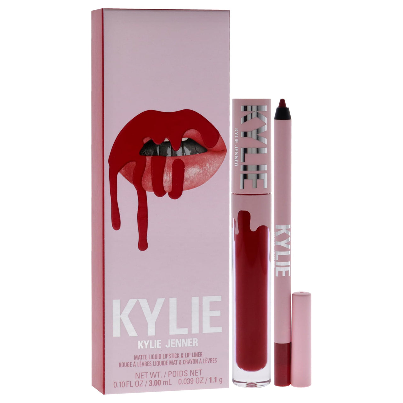 Matte Lip Kit - 402 Mary Jo K by Kylie Cosmetics for Women - 2 Pc 0.10 oz Matte Liquid Lipstick, 0.03 oz Lip Liner