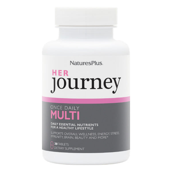 NaturesPlus Her Journey - 30 Tablets - Women’s Multivitamin - 100% DV of All Vitamins - Supports Overall Wellness, Immunity, Brain & Beauty Health - 30 Servings