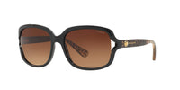 Thumbnail for COACH HC8169-535313 Sunglasses BLACK w/BROWN GRADIENT 57mm