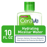 Thumbnail for CeraVe Micellar Water, New & Improved Formula, Hydrating Facial Cleanser & Eye Makeup Remover, Fragrance Free & Non-Irritating, 10 Fl. Oz
