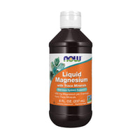 Thumbnail for NOW Supplements, Liquid Magnesium with Trace Mineral, Nervous System Support*, 8-Ounce