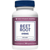 Thumbnail for The Vitamin Shoppe Beet Root - Nitric Oxide Superfood - 610 MG (100 Vegetable Capsules)