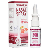 Thumbnail for NutriBiotic Nasal Spray 1 Fl Oz | Nasal Lubricant with Grapefruit Seed Extract & Sodium Chloride | Help Flush Irritants from Nasal Passages | Convenient Measured Dose Pump | Drug-Free & Non-Medicated
