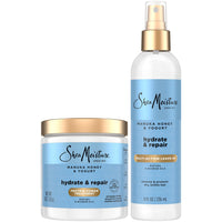 Thumbnail for SheaMoisture Manuka Honey & Yogurt Multi-Action Leave-in Conditioner + Protein Power Treatment for Hair Repair, Frizz Control, 8 Oz Ea, for Curly, Damaged Hair