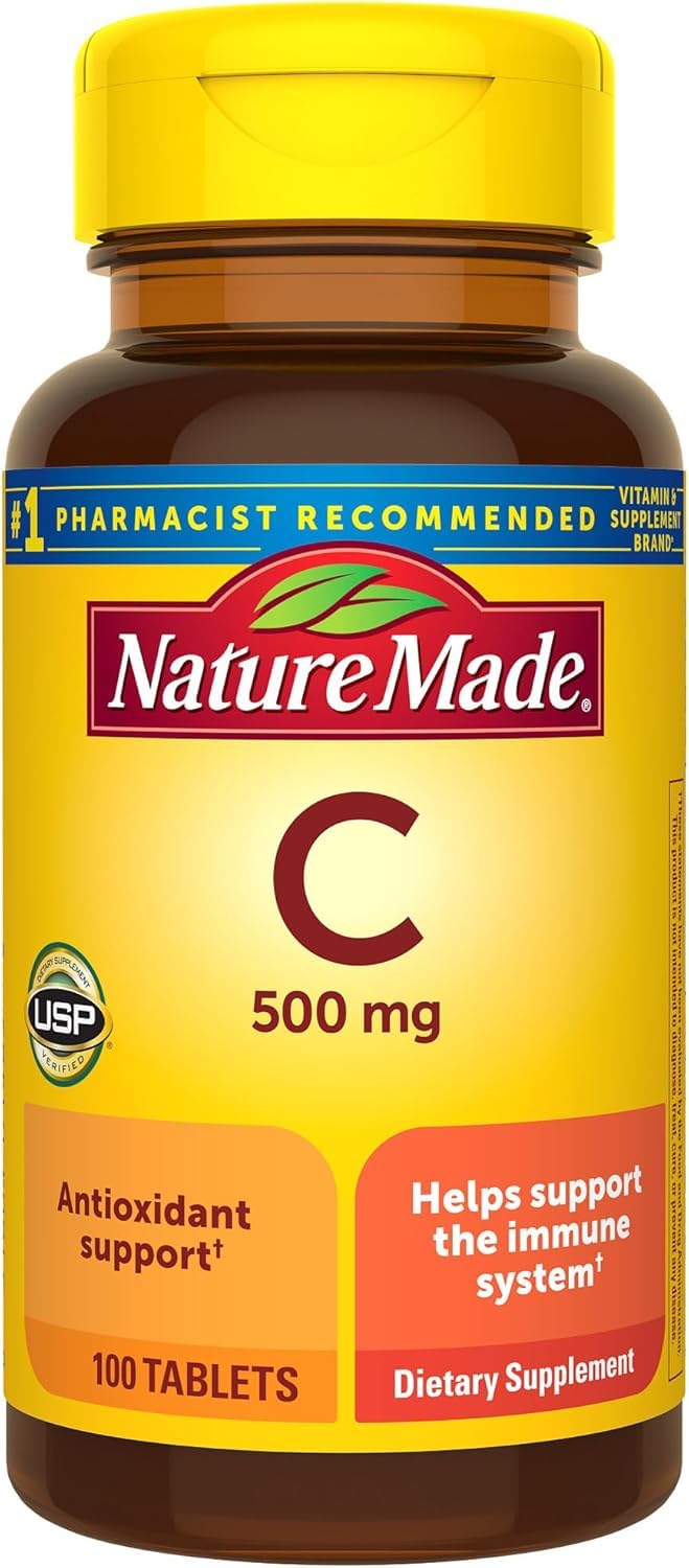 Nature Made Vitamin C 500 mg Caplets, 100 Count to Help Support the Immune System? (Pack of 3)
