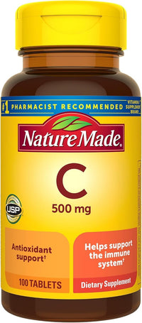 Thumbnail for Nature Made Vitamin C 500 mg Caplets, 100 Count to Help Support the Immune System? (Pack of 3)