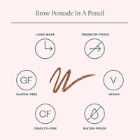 Thumbnail for WONDERSKIN Eyebrow Pencil - Sharpenable Brow Pencil For Natural Looking Brows, Brown Eye Makeup, Long Lasting Eyebrow Pomade (Brunette)
