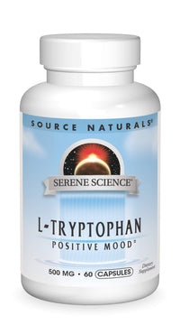 Thumbnail for Source Naturals Serene Science L-Tryptophan 500 mg - 60 Capsules