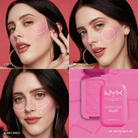 Thumbnail for NYX PROFESSIONAL MAKEUP Buttermelt Powder Blush, Fade and Transfer-Resistant Blush, Up to 12HR Make Up Wear, Vegan Formula - Sooner The Butta