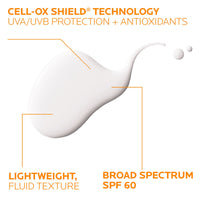 Thumbnail for La Roche-Posay Anthelios Light Fluid Facial Sunscreen SPF 60, Lightweight Sunscreen For Face, Fluid Texture, Broad Spectrum SPF + Antioxidants, Oil Free & Oxybenzone Free, Travel Size 1.7 Fl. Oz.
