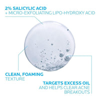 Thumbnail for La Roche-Posay Effaclar Medicated Gel Cleanser, 2% Salicylic Acid Cleanser + LHA + Glycerin, Foaming Acne Face Wash, Helps Clear & Prevent Acne Breakouts, Oil Free, Targets Excess Oil