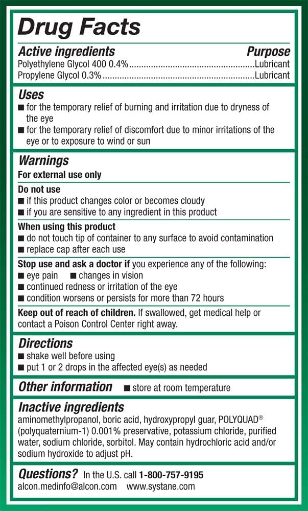 Systane Ultra Lubricant Eye Drops