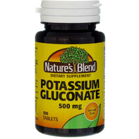 Thumbnail for Nature's Blend Potassium Gluconate 500 mg 100 Tabs