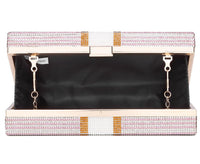 Thumbnail for Covelin Dollar Clutch Purse for Women from, Rhinestone Evening Handbag Money Bag Pink