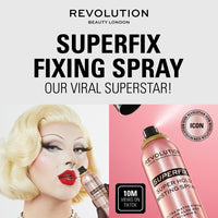 Thumbnail for Revolution Beauty London, Superfix Misting Makeup Setting Spray, Ultra Matte & Shine-Free Finish, Long-Lasting Wear, Infused with Vitamin E, 5 fl oz