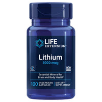 Thumbnail for Life Extension Lithium 1000 mcg - for Brain Health, Anti-Aging & Longevity - Memory & Cognition, Mood Support Supplement -Once Daily - Gluten-Free, Non-GMO - 100 Count