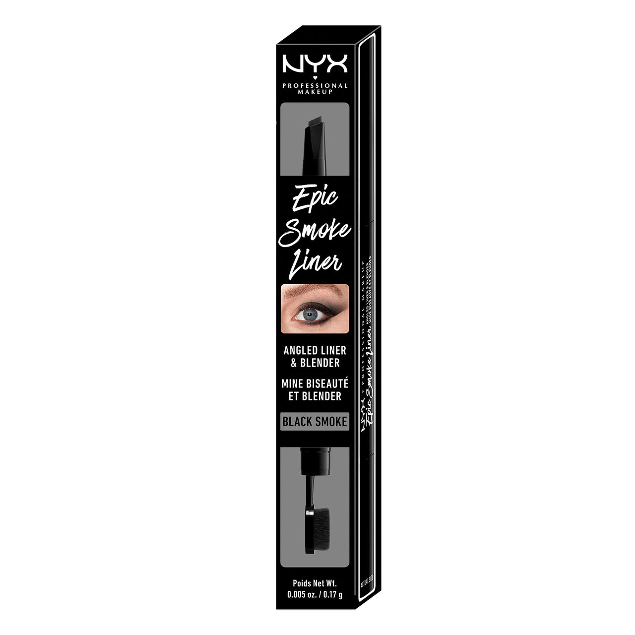 NYX PROFESSIONAL MAKEUP Epic Smoke Liner, Vegan Smokey Eyeliner - Black Smoke (Black)